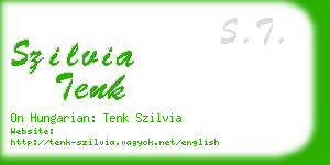 szilvia tenk business card